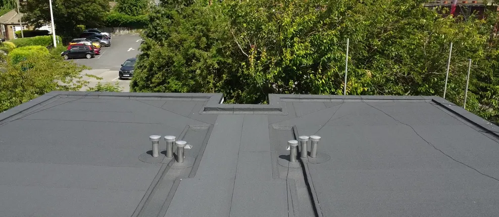 The roof at Halliday Court