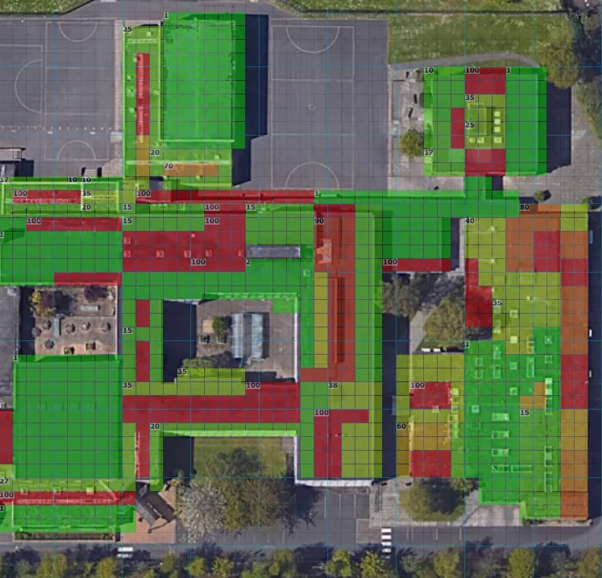 Hobbs Court Moisture Map