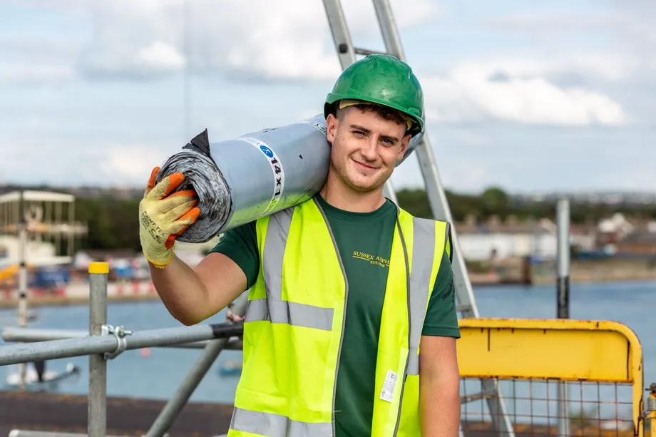 Reilly Stow on site